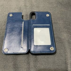 iPhone XR case with wallet